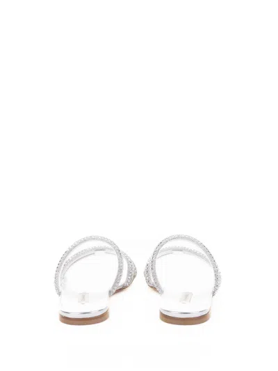 Casadei Silver Glitter Slipper