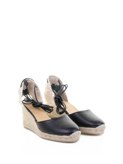 Castaã±er Castañer Carina Espadrilles In Nappa With Leather Lace-up Closure