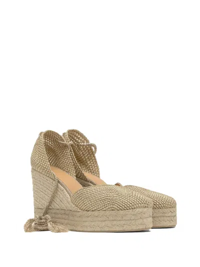 Castaã±er Castañer Cora Espadrille In Jute And Rayon With Bow Fastening