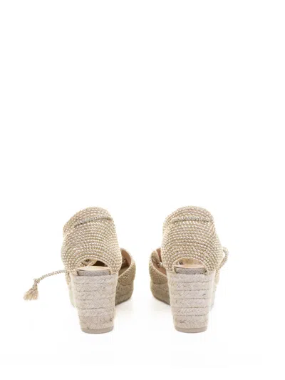 Castaã±er Castañer Cora Espadrilles In Jute And Rayon With Ribbon Closure