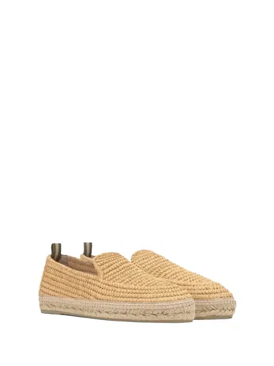 Castaã±er Castañer Joaquin Flat Espadrilles In Natural Raffia In Brown