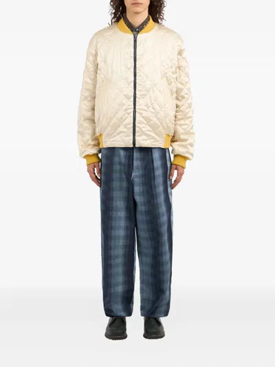 Pierre-louis Mascia Aloada Quilted Bomber Jacket In Blue