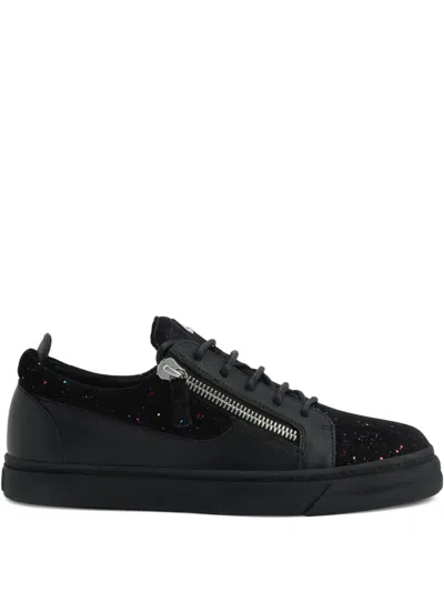 Giuseppe Zanotti Zip-detail Glitter Low-top Sneakers