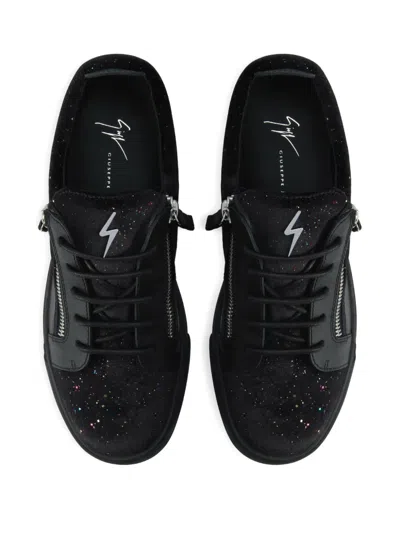 Giuseppe Zanotti Zip-detail Glitter Low-top Sneakers