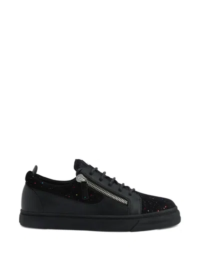 Giuseppe Zanotti Zip-detail Glitter Low-top Sneakers