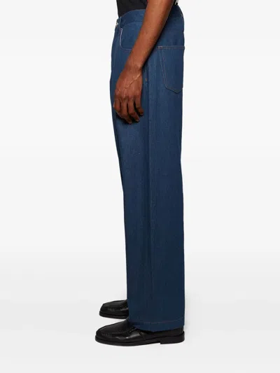 Bluemarble Trompe L'oeil Jeans In Blue