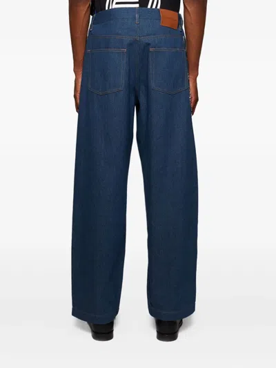 Bluemarble Trompe L'oeil Jeans In Blue