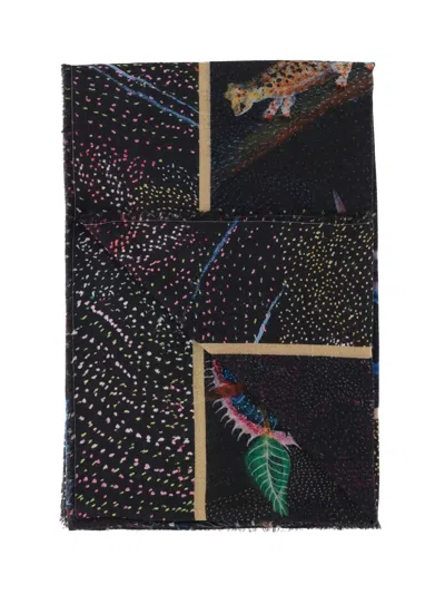 Faliero Sarti Wool And Cashmere Monkey Scarf In Brown
