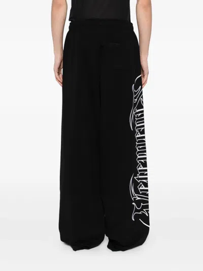 Vetements Printed Trousers In Black