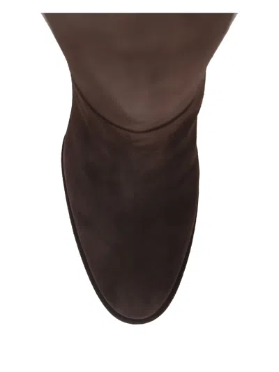 Le Silla Block-heel Suede Knee-high Boots