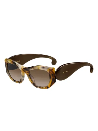 Etro Paisley Cat-eye Sunglasses In Brown