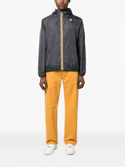 10 Corso Como X K-way Le Vrai 3.0 Claude Hooded Logo-print Jacket In Black