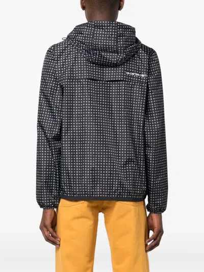 10 Corso Como X K-way Le Vrai 3.0 Claude Hooded Logo-print Jacket In Black