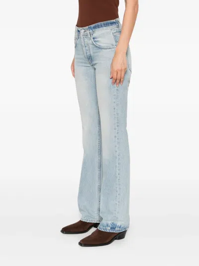 Enfants Riches Deprimes Faded-effect Flared Jeans In Red