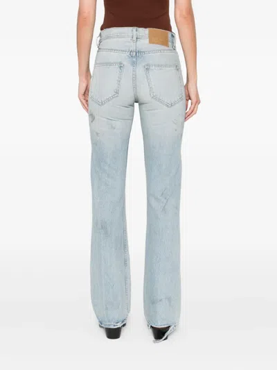 Enfants Riches Deprimes Faded-effect Flared Jeans In Red