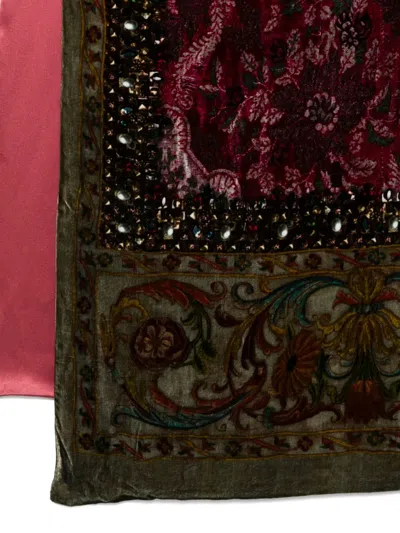 Pierre-louis Mascia Floral-motif Scarf In Brown
