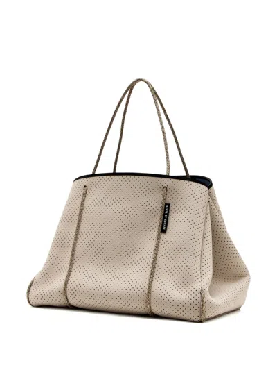 State Of Escape Perforated Rope-handle Tote Bag