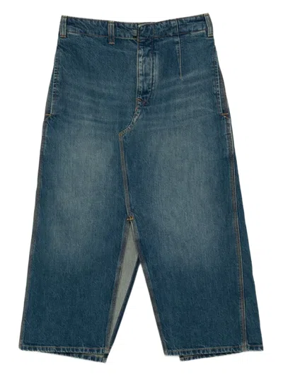Victoria Beckham Denim A-line Skirt In Blue