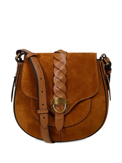 Isabel Marant Altay Braided-suede Satchel