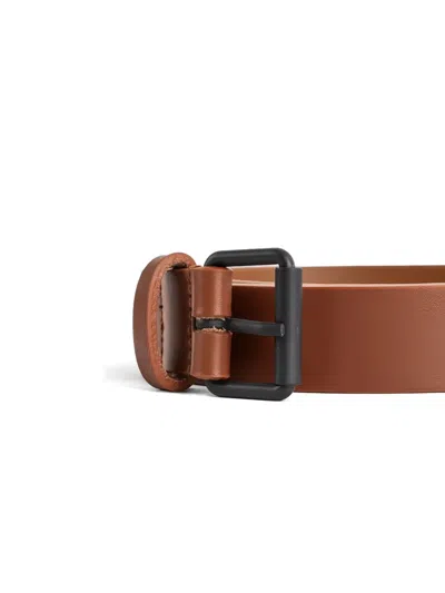 Sofie D'hoore Square-buckle Belt In Brown