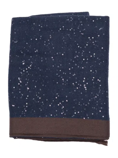 Brunello Cucinelli Sequin-embellished Cashmere Scarf
