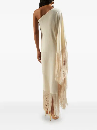 Taller Marmo Spritz One-shoulder Fringe Asymmetric Dress