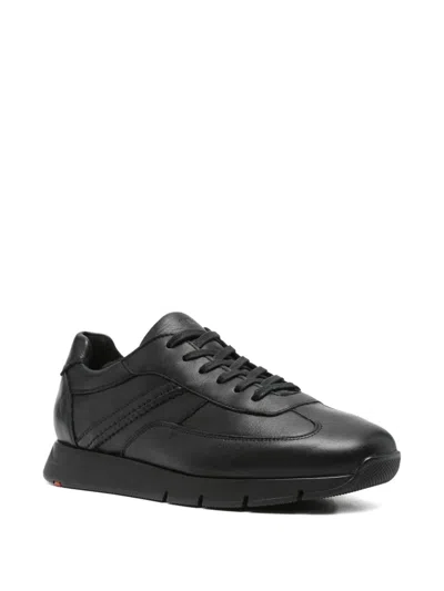 Lloyd Allary Leather Lace-up Sneakers In Black