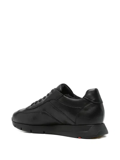 Lloyd Allary Leather Lace-up Sneakers In Black
