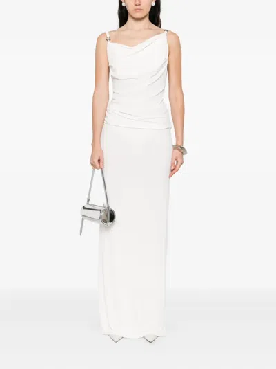 Coperni Cowl-neck Strap Dress In White