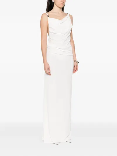 Coperni Cowl-neck Strap Dress In White