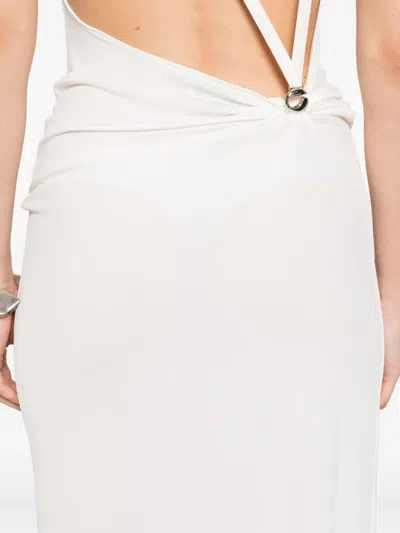 Coperni Cowl-neck Strap Dress In White
