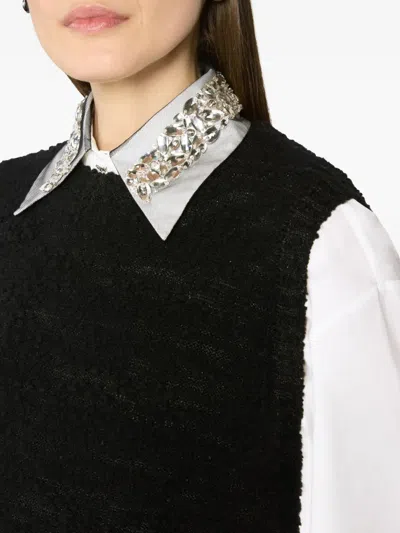 Genny Sequin-embellished Vest In Black