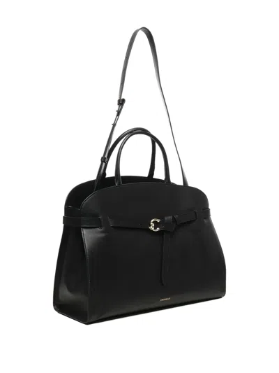Coccinelle Medium Sabine Belted Cowhide Tote Bag