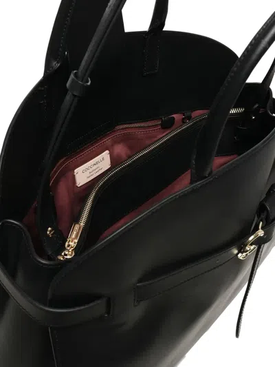 Coccinelle Medium Sabine Belted Cowhide Tote Bag