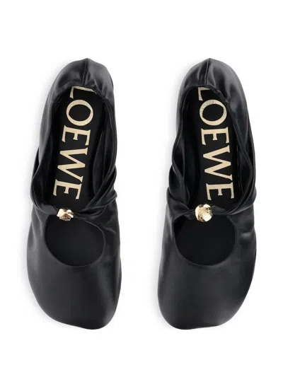 Loewe Women Pebble Ballerina In Nappa Leather