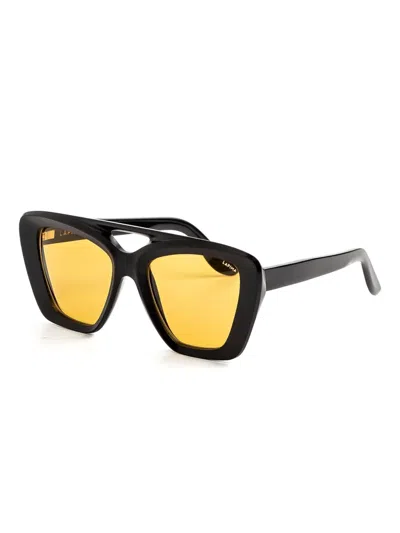 Lapima Manon Geometric-frame Sunglasses In Yellow