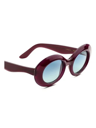 Lapima Ines Oval-frame Sunglasses In Blue