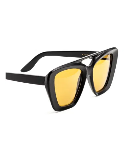 Lapima Manon Geometric-frame Sunglasses In Yellow