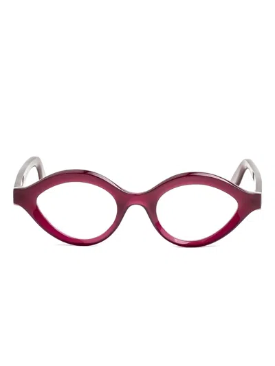 Lapima Isa Curved-frame Glasses In Brown