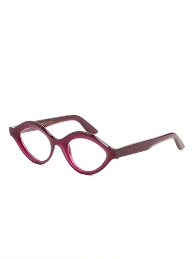 Lapima Isa Curved-frame Glasses In Brown