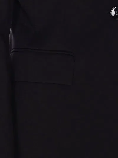 Pinko Flap Pockets Long Sleeves Notched Lapels In Black