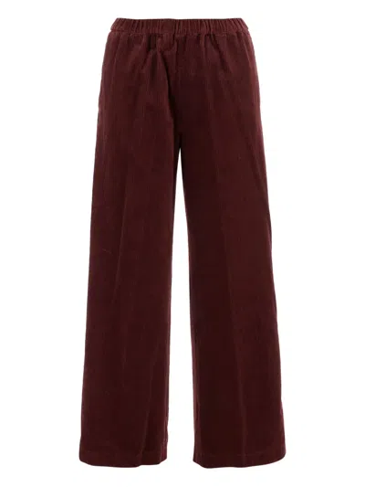 Aspesi Elasticated-waist Trousers In Brown