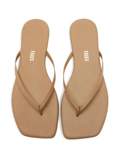 Tkees Lily Square Toe Flip Flops In Cocobutter In Neutral
