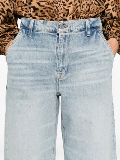 7 For All Mankind Bonnie High-waisted Twisted Jeans Clothing In Blue