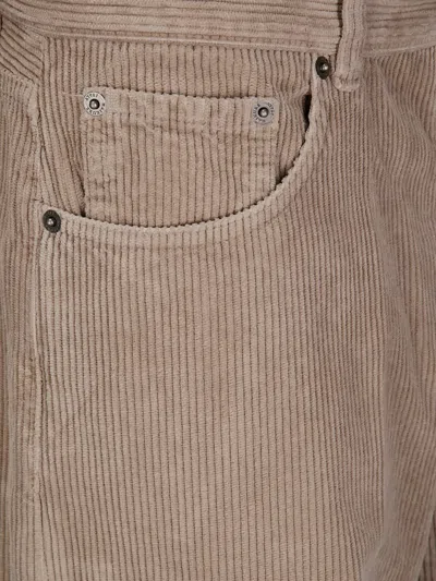 Haikure Wide-leg Corduroy Jeans-style Pants In Brown