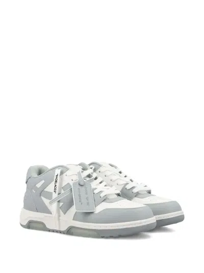 Off-white White And Grey Out Of Office Sneakers In Gray