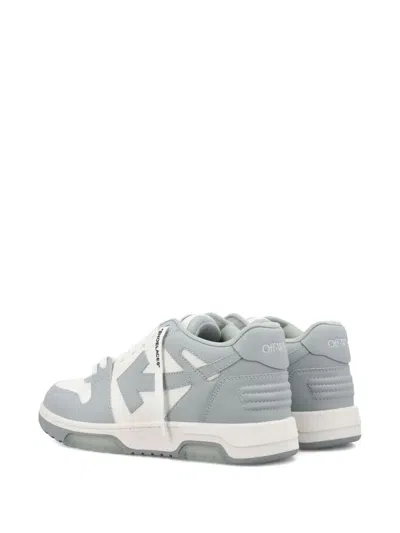 Off-white White And Grey Out Of Office Sneakers In Gray