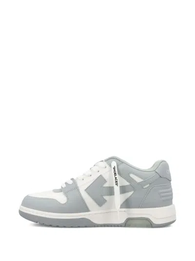 Off-white White And Grey Out Of Office Sneakers In Gray