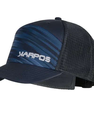 Karpos Striped Mesh-panel Baseball Cap In Black
