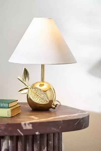 Anthropologie The Icon Table Lamp: Pomegranate Edition In White